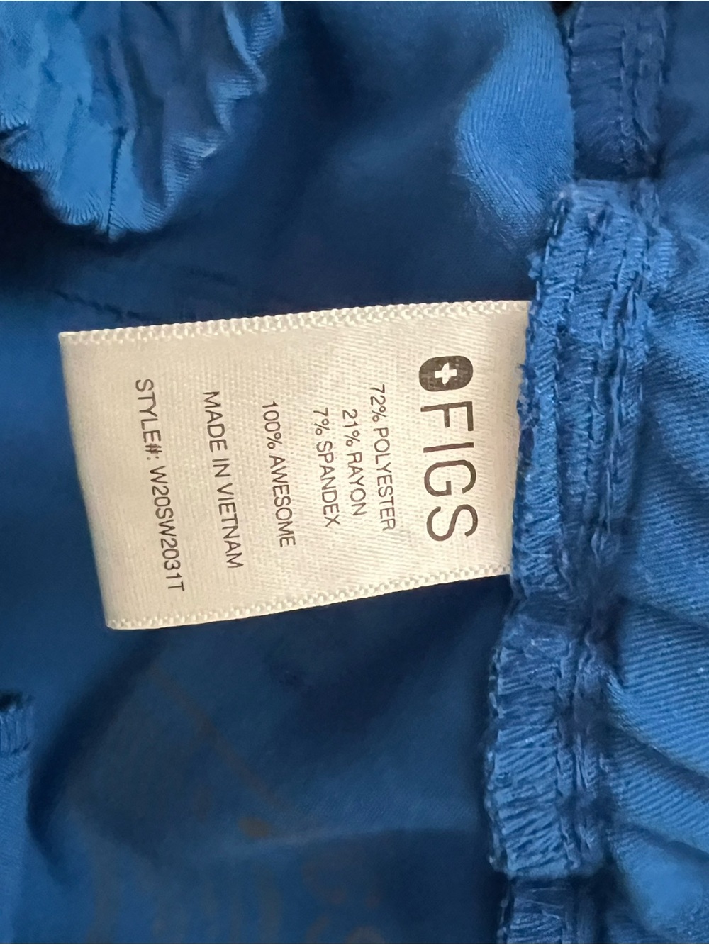 Figs Ceil Blue technical collection scrub pants size XS like new - Picture 3 of 6
